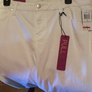 Curvy Skinny White Stretch Jeans